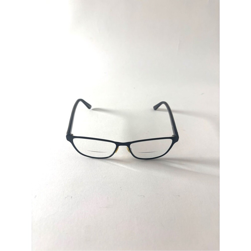 Gucci Black Rectangle Glasses with Gold Nose Bridge